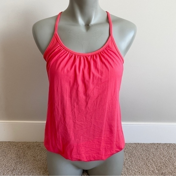 Lululemon No Limits Tank Pink Racerback Built in Sports Bra Size 4 - Picture 1 of 4